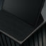 Multiple viewing stands in the Black with Red Detail Leather Case for Apple iPad Air 13