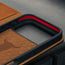 Microfibre lined frame in the Tan Leather Case for iPhone 17 Pro Max