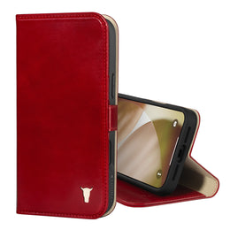 Red Leather Case for iPhone 17 Pro