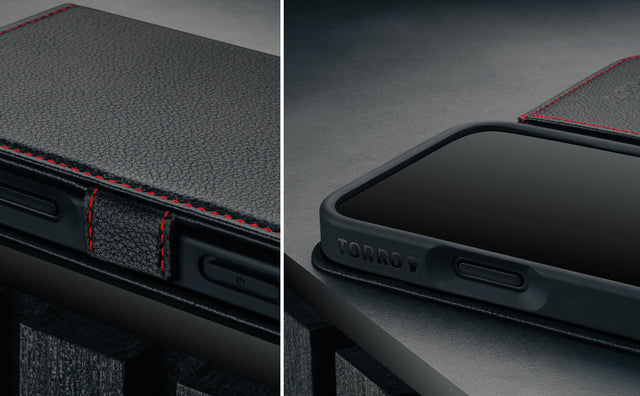 Cover in pelle per iPhone 17 Pro Max (con ricarica MagSafe) Feature Focus