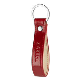 Red Leather Keyring