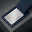 Address label in the Navy Blue Leather Luggage Tag