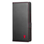 Black with Red Detail Leather Case for Samsung Galaxy Z Fold7