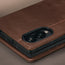 Camera cutout on the Dark Brown Leather Case for Samsung Galaxy Z Fold8