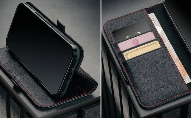Cover in pelle per Google Pixel 10a (con funzione supporto) Feature Focus
