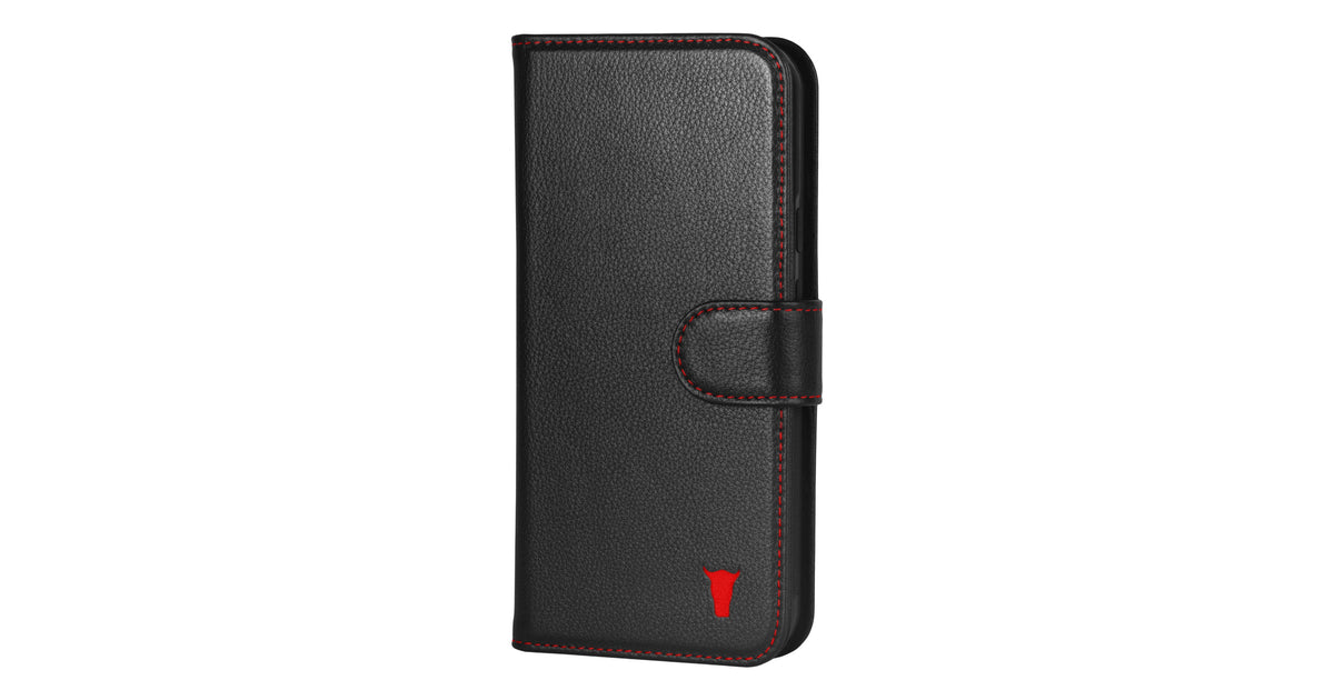 iCatchy Étui Portefeuille en Cuir avec Support pour Google Pixel 4a Noir