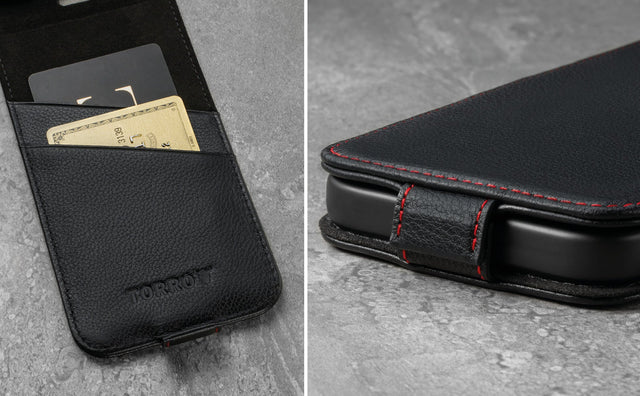 Cover a Libro in Pelle per iPhone 13 (MagSafe) Feature Focus