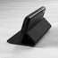 Stand function of the Black Leather Bumper Case (with detachable cover) for iPhone 14 Pro