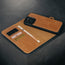 Card slots and detachable cover of the Blue Nubuck Leather Case (with detachable cover) for iPhone 15 Pro