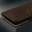 Dark Brown Nubuck Leather Case (with detachable cover) for iPhone 15 Pro