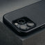 Black Leather Slimline Bumper Case for iPhone 16 Pro Max