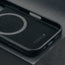 Black Leather Slimline Bumper Case for iPhone 16 Pro Max