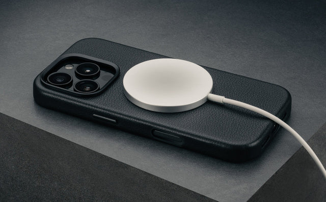 Cover Bumper in Pelle per iPhone 16 Pro (MagSafe) Feature Focus