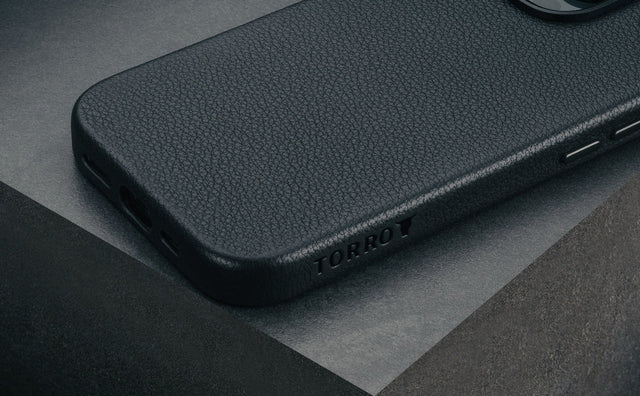 Cover Bumper in Pelle per iPhone 16 (MagSafe) Feature Focus