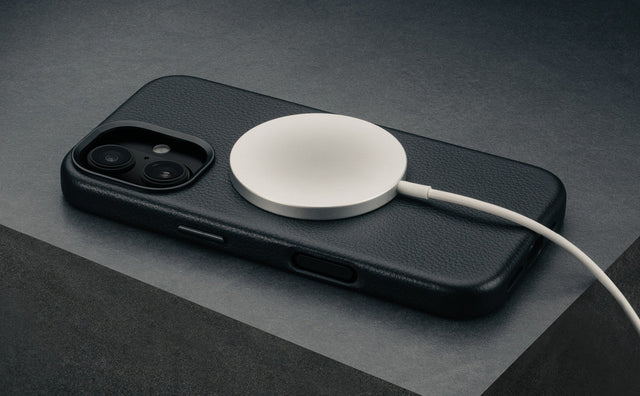Cover Bumper in Pelle per iPhone 16 (MagSafe) Feature Focus