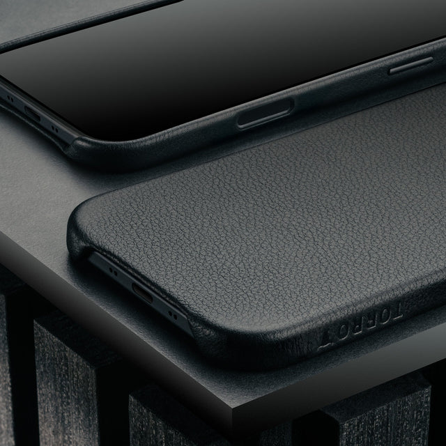 Black Leather Bumper Case for iPhone 17 Air