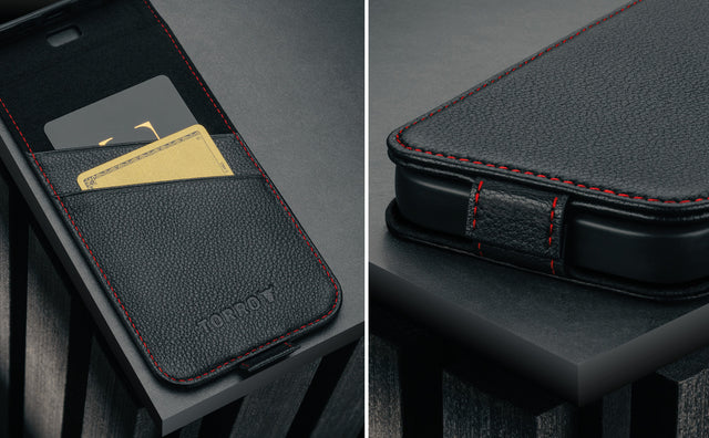 Cover a libro in pelle per iPhone 17 Pro Max (con ricarica MagSafe) Feature Focus