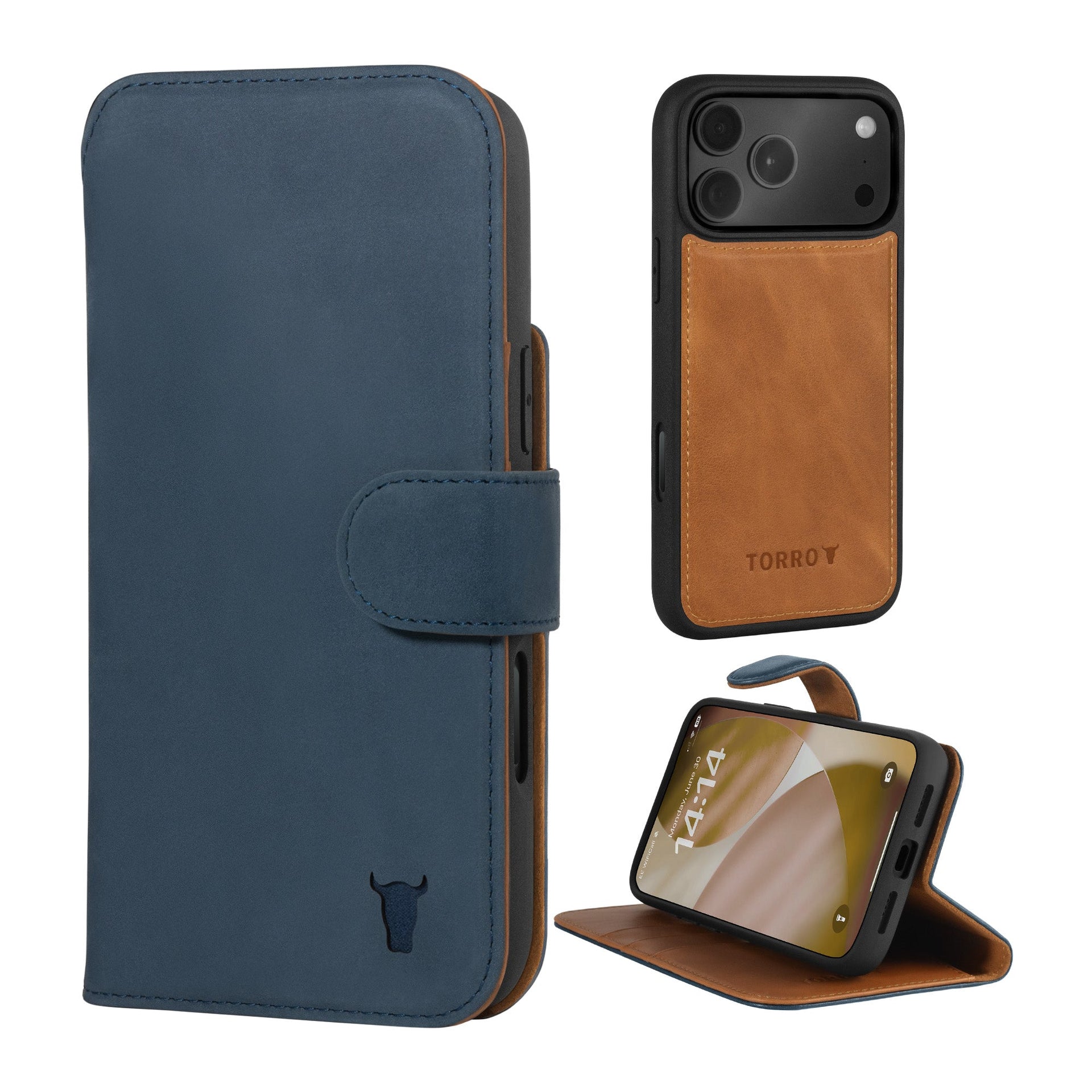 TORRO Custodia Compatibile con iPhone 17 Pro 6.3 2025 - Custodia Sottile in Pelle Premium con Supporto MagSafe (Marrone Scuro TORRO Custodia Compatibile con iPhone 17 Pro 6.3 2025 - Custodia Sottile in Pelle Premium con Supporto MagSafe (Marrone Scuro