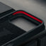Microfibre lined frame in the Black Leather Case for iPhone 17 Pro Max