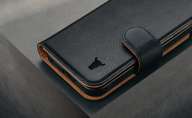 Cover in Pelle per iPhone 17e / 16e con Cover Staccabile Feature Focus