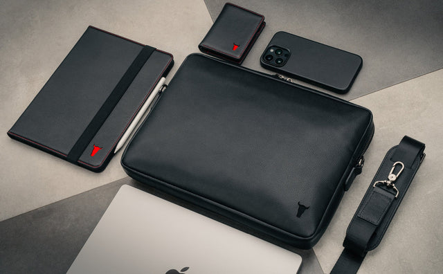 Borsa PC Portatile in Pelle Sottile Feature Focus
