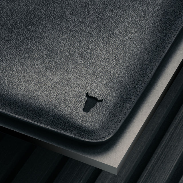 Nero Custodia in pelle per MacBook / Laptop