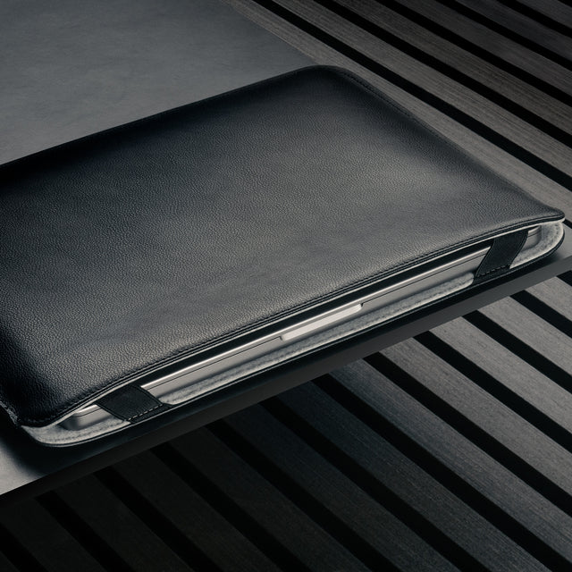 Nero Custodia in pelle per MacBook / Laptop