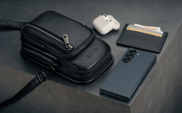 Borsa Tracolla in Pelle per Telefono Feature Focus