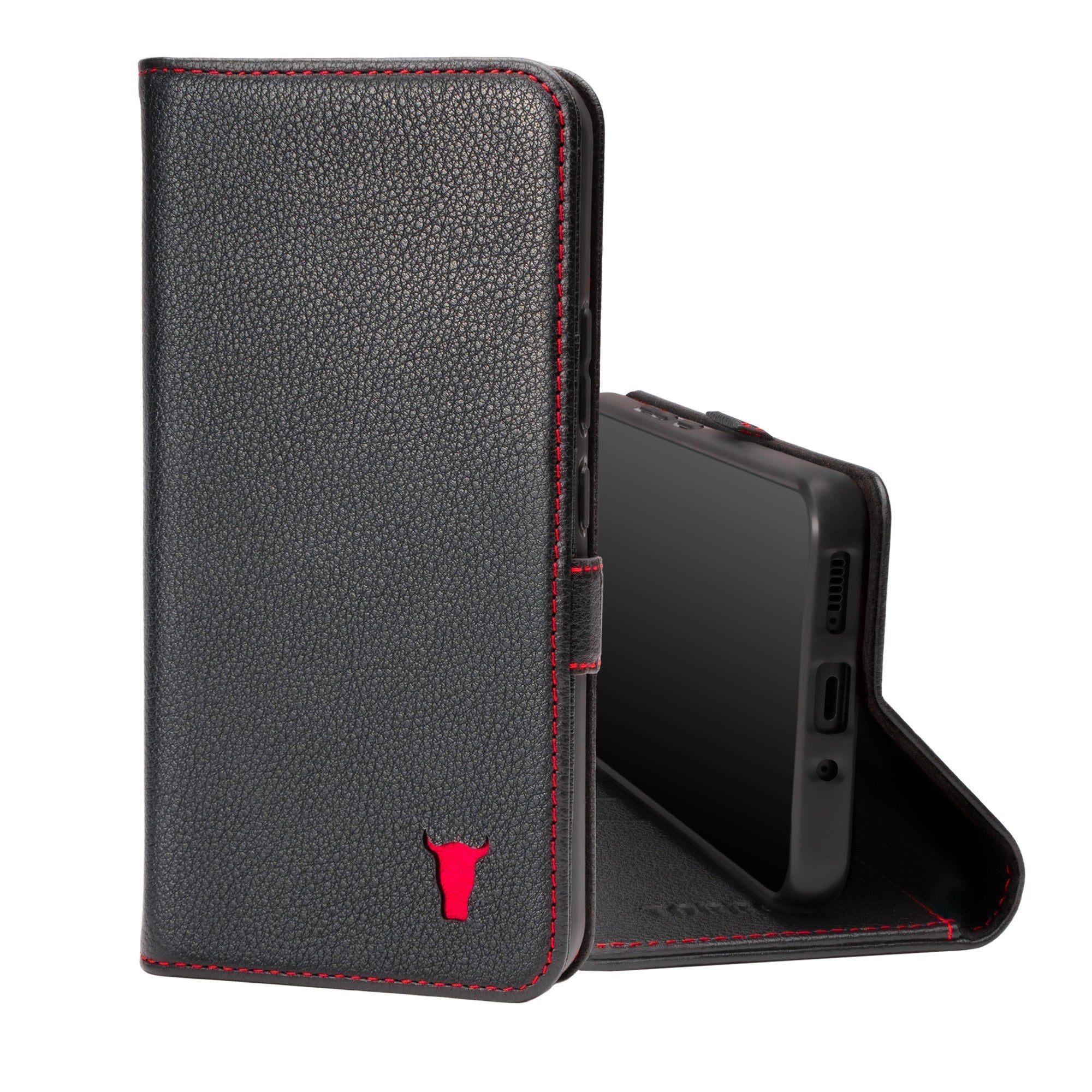 Nero Vera Custodia In Pelle Premium Per NUU A5L (5.5") - Cover Portafoglio Con Chiusura Magnetica, Slot Per Carte E Protezione Antiurto
