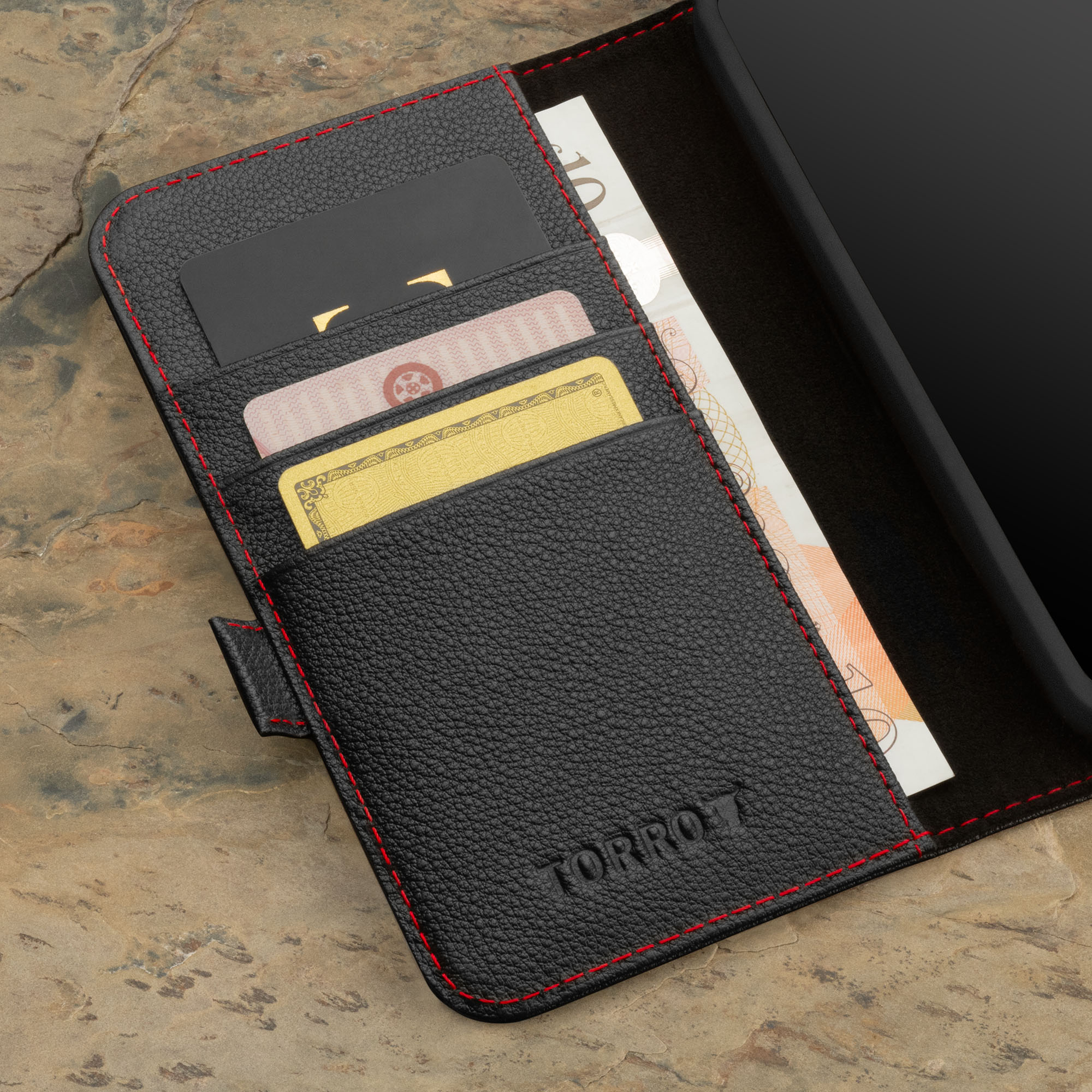 WEIOU Custodia In Pelle Magnetica Per BlackView A55 – Cover Libro Portafoglio Con Slot Per Carte E Funzione Stand, Colore Oro Rosa