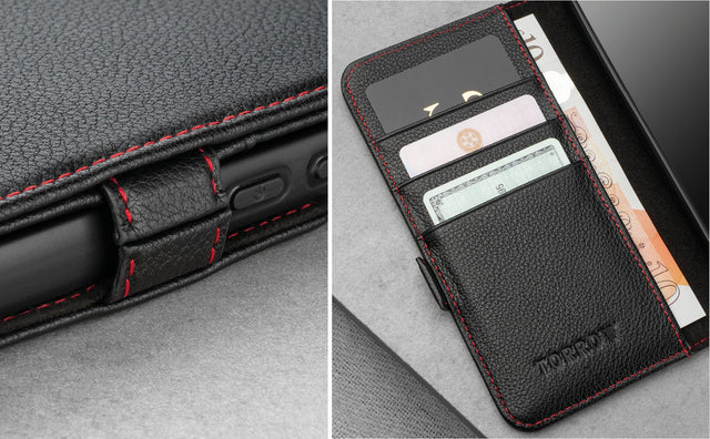 Cover in Pelle per Galaxy S22 (con funzione supporto) Feature Focus