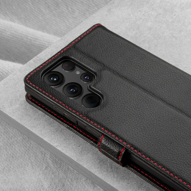 TORU [CX Slim Cover Portafoglio Magnetica Progettata per Custodia Galaxy S22 Plus con Porta Carte - Nera TORU [CX Slim Cover Portafoglio Magnetica Progettata per Custodia Galaxy S22 Plus con Porta Carte - Nera