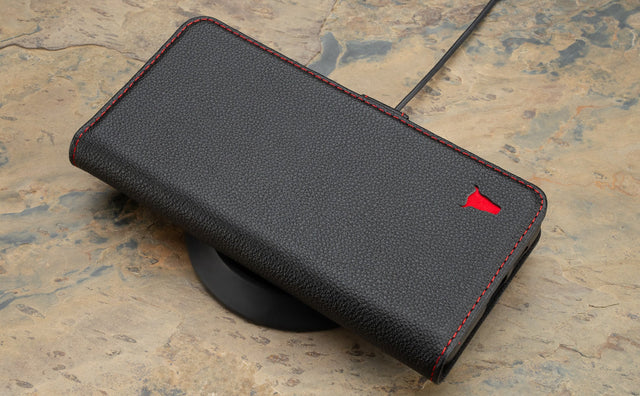 Cover in Pelle per Galaxy A55 (con funzione supporto) Feature Focus