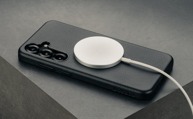 Cover Bumper in Pelle per Galaxy S25+ (Qi2/MagSafe) Feature Focus