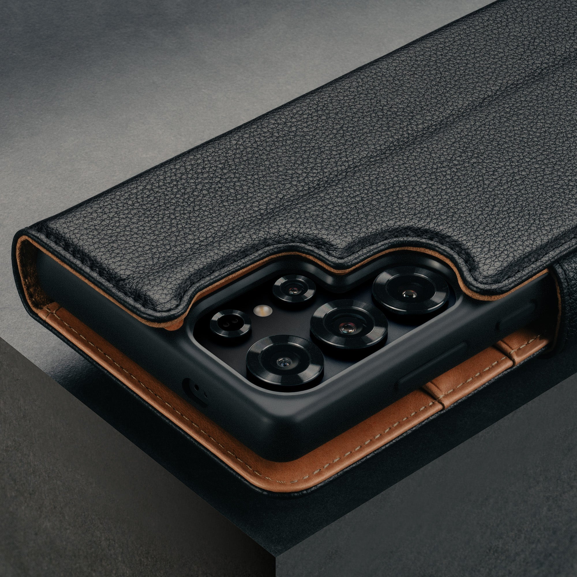 Custodia Portafoglio In Similpelle Scamosciata Per LG Q6 – Flip Cover Magnetica Con Slot Per Carte, Blu