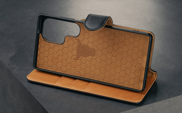 Cover in Pelle per Galaxy S25 Ultra con Cover Staccabile (Qi2/MagSafe) Feature Focus
