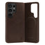 Dark Brown Leather Bumper Case for Galaxy S26 Ultra