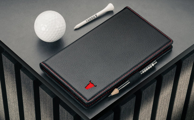 Porta Scorecard Golf in Pelle Feature Focus